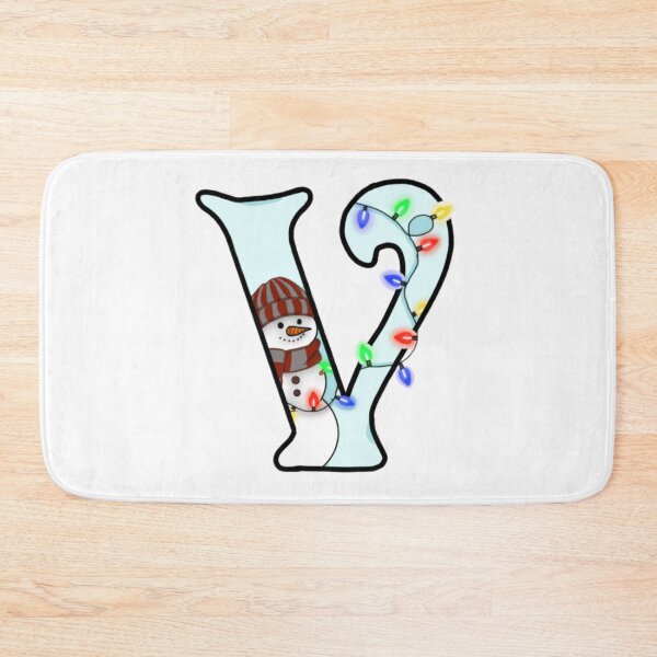 Item preview, Holiday themed letter V designed and sold by Artistkhg.