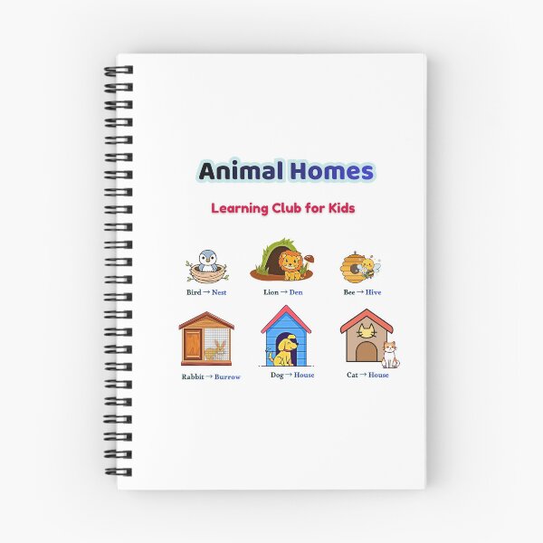 Item preview, Animal Homes for Kids | Educational Learning Design designed and sold by AME Kids Designs.