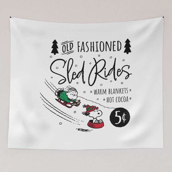 Item preview, Peanuts - Sled RIdes Sign  designed and sold by Denisse Ellis.