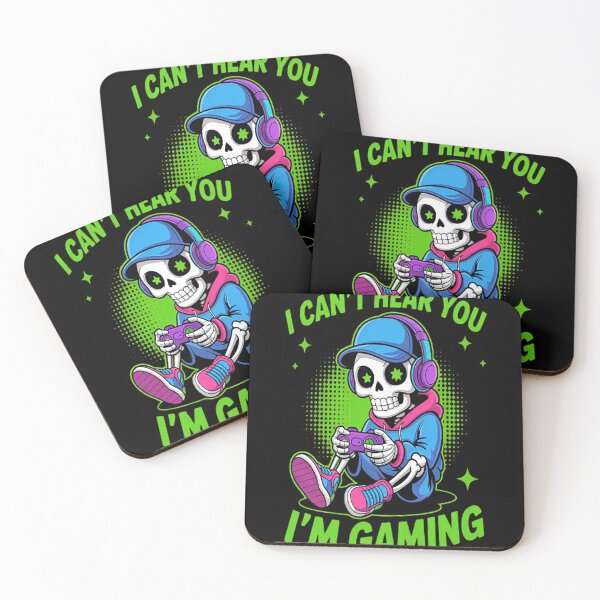 Item preview, Gamer Skeleton Gaming Video Games designed and sold by StuffNestie.