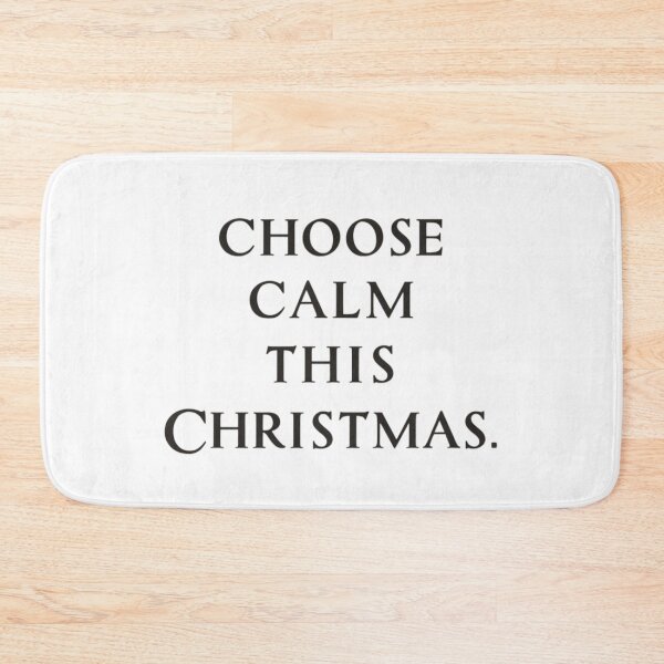 Item preview, Choose Calm This Christmas – Minimal Holiday Quote designed and sold by Irene Catchmind.
