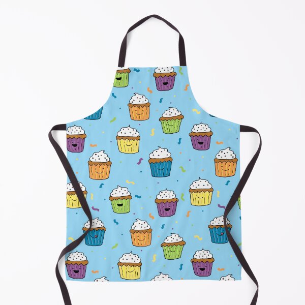 Item preview, Cupcake pattern blue background designed and sold by Claire Lordon.