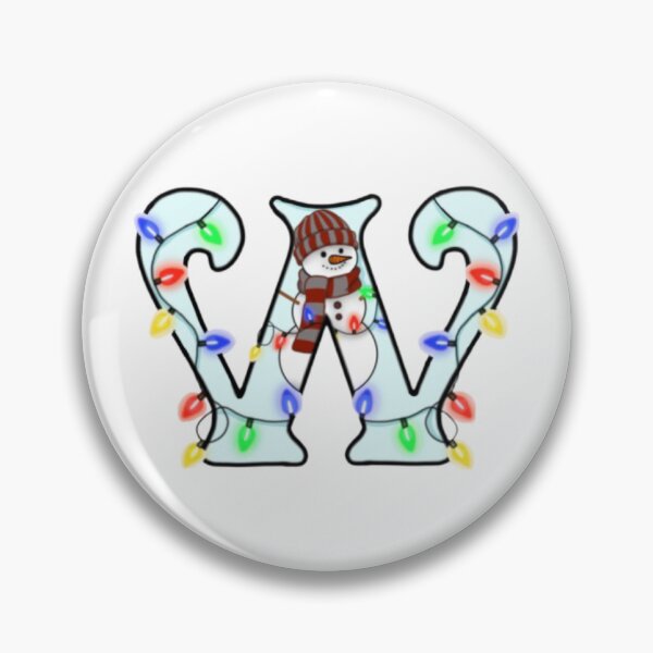 Item preview, Holiday themed letter W designed and sold by Artistkhg.