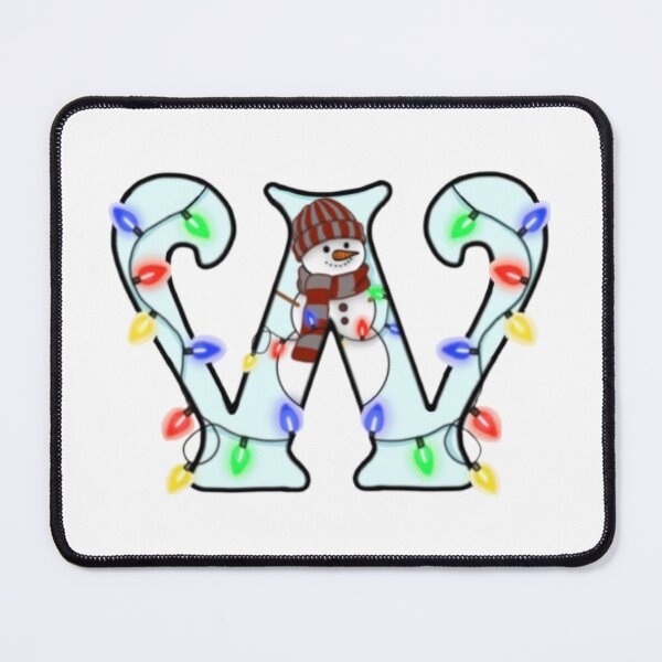 Item preview, Holiday themed letter W designed and sold by Artistkhg.