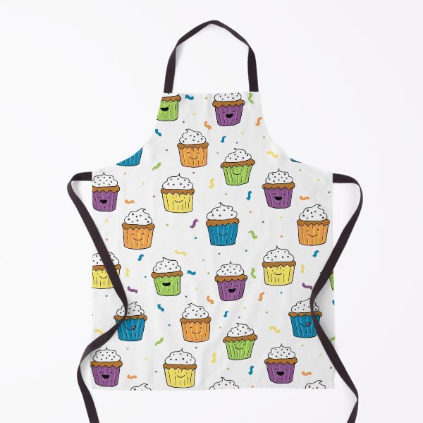 Item preview, Happy cupcakes white background designed and sold by Claire Lordon.