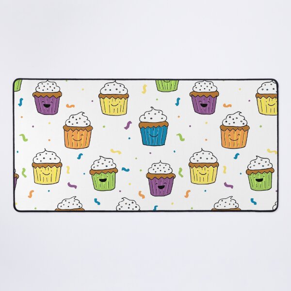 Item preview, Happy cupcakes white background designed and sold by Claire Lordon.