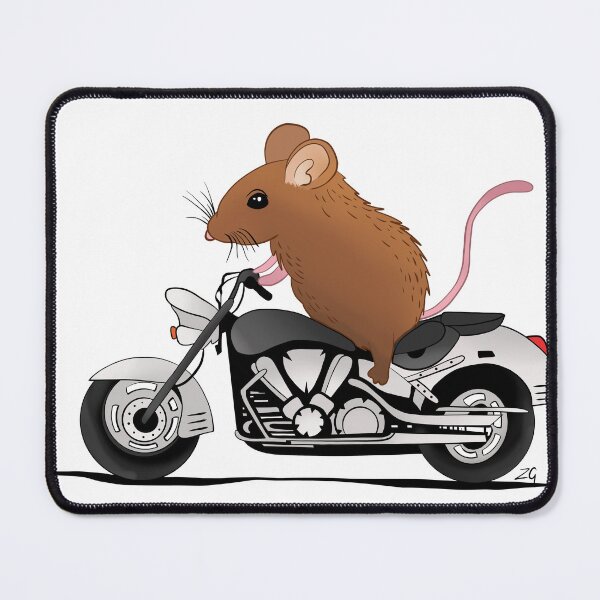 Item preview, Mouse riding a motorbike designed and sold by ZeborahGrace.
