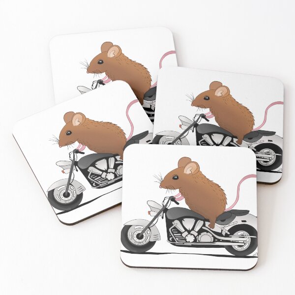 Item preview, Mouse riding a motorbike designed and sold by ZeborahGrace.
