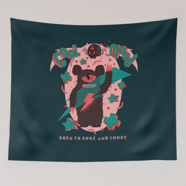 Item preview, Born to rock and shock monster with cool mood designed and sold by Franco Moody.