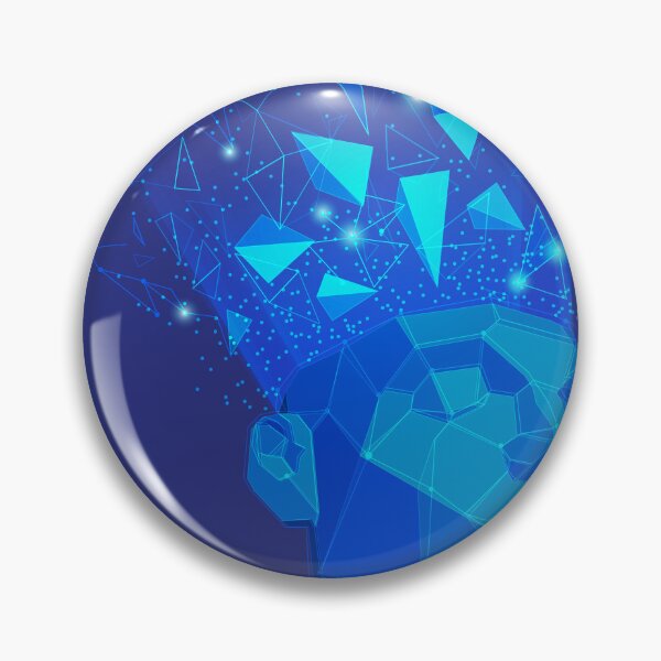 Item preview, machine learning or artificial intelligence, graphic of man head with futuristic element designed and sold by NiamLab.