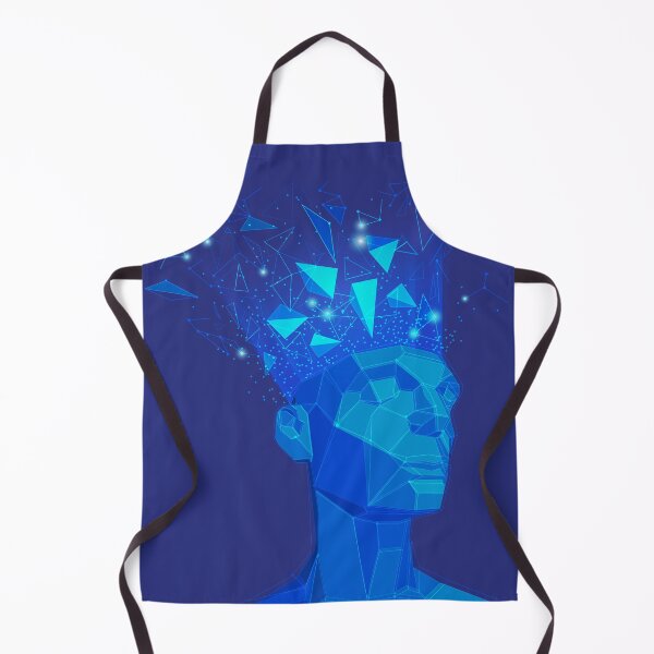 Item preview, machine learning or artificial intelligence, graphic of man head with futuristic element designed and sold by NiamLab.