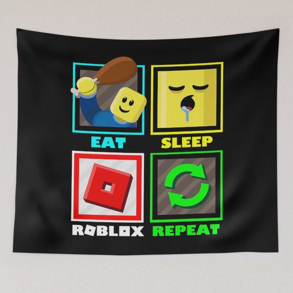 Item preview, Eat Sleep Roblox Repeat Roblox Gamer designed and sold by BowmanpfStudio.