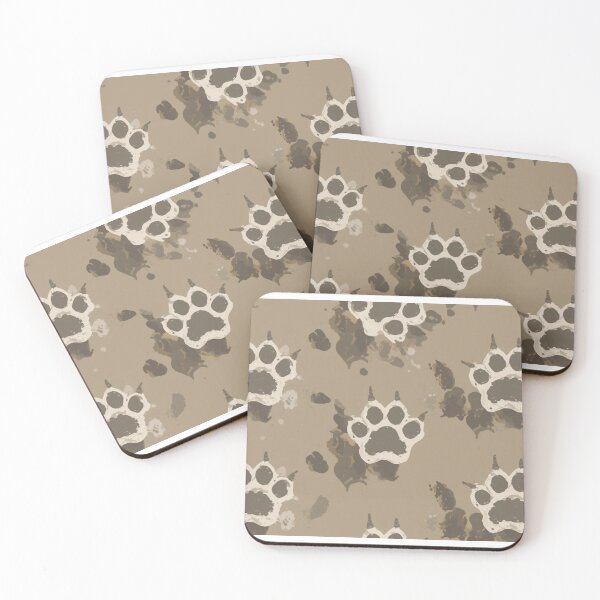 Item preview, Seamless pattern of cat paw prints in a natural and rustic style designed and sold by All Creative Designer.