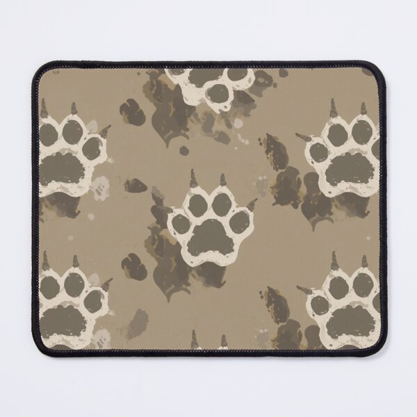 Item preview, Seamless pattern of cat paw prints in a natural and rustic style designed and sold by All Creative Designer.