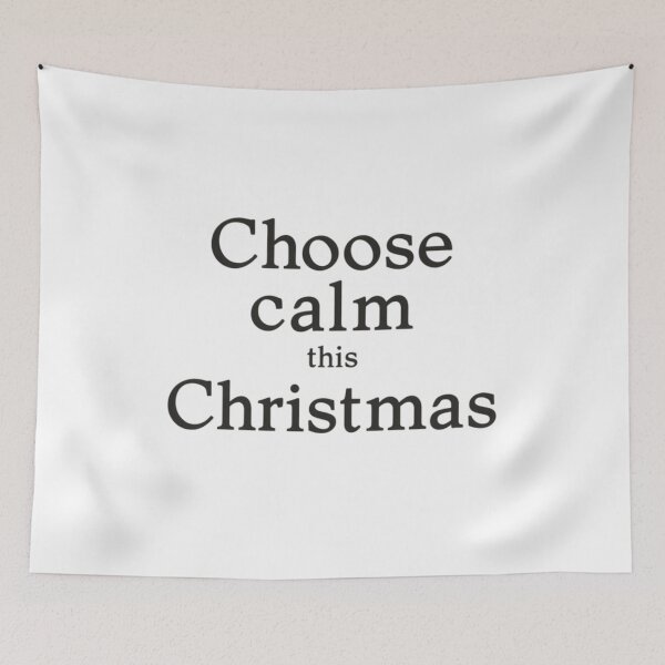 Item preview, Choose Calm This Christmas – Minimal Holiday Quote designed and sold by Irene Catchmind.