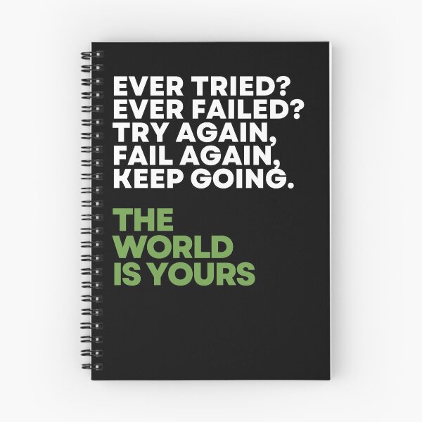 Item preview, Ever Tried Ever Failed Try Again Fail Again Keep Going - Motivational Gift Apparel designed and sold by endurothreads.