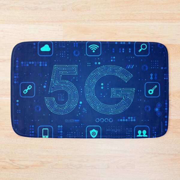 Item preview, communication technology, graphic of 5G combined with electronic pattern designed and sold by NiamLab.