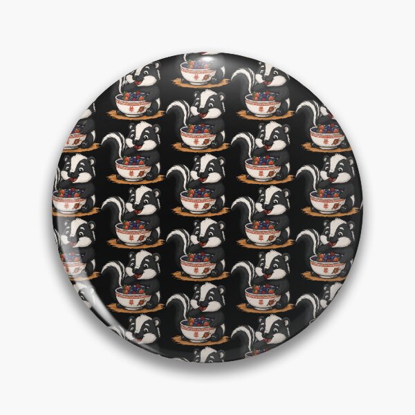 Item preview, Skunk Eating Berries, For Animal Lovers designed and sold by FemmeForge.