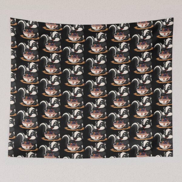 Item preview, Skunk Eating Berries, For Animal Lovers designed and sold by FemmeForge.