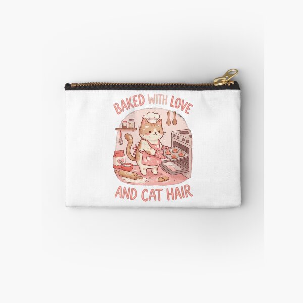 Item preview, Baked with Love and Cat Hair Funny Valentine's  designed and sold by Quillway.