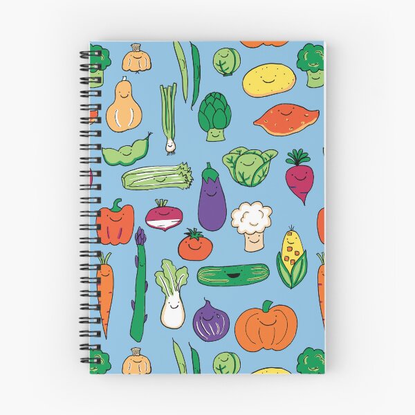 Item preview, Cute Happy Veggies Blue designed and sold by Claire Lordon.