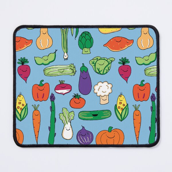 Item preview, Cute Happy Veggies Blue designed and sold by Claire Lordon.