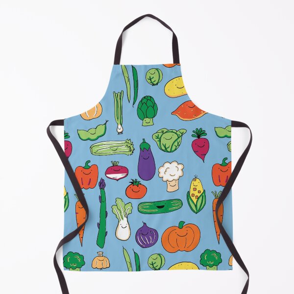 Item preview, Cute Happy Veggies Blue designed and sold by Claire Lordon.