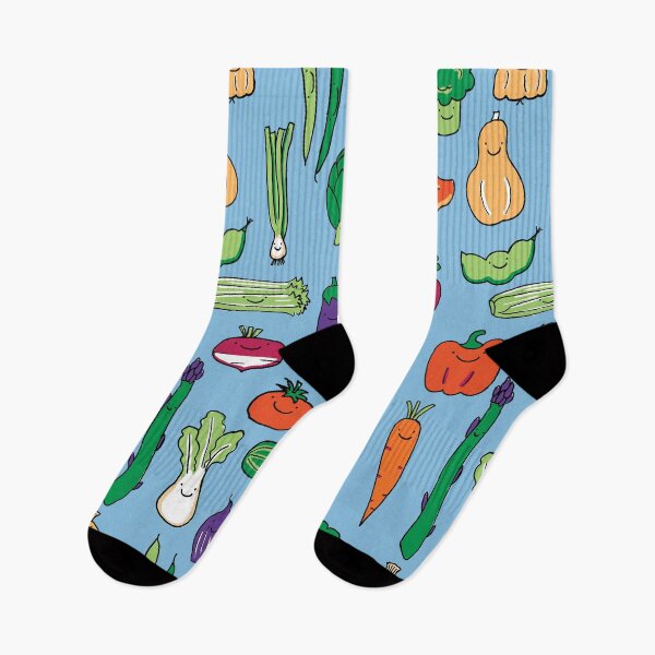Item preview, Cute Happy Veggies Blue designed and sold by Claire Lordon.