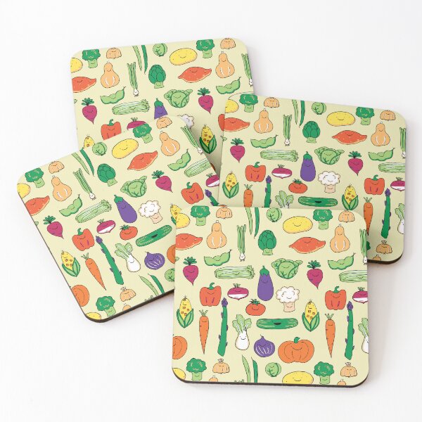 Item preview, Cute Happy Veggies Beige designed and sold by Claire Lordon.