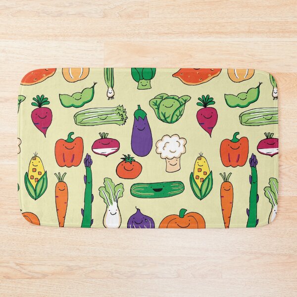 Item preview, Cute Happy Veggies Beige designed and sold by Claire Lordon.