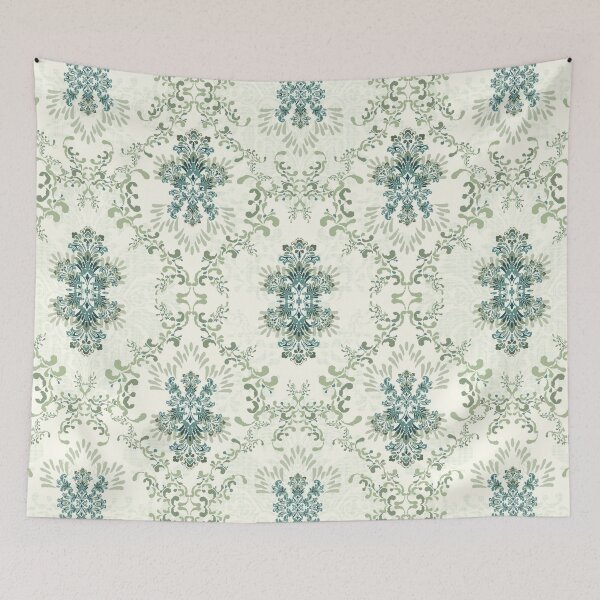 Item preview, Ikat Ethnic damask Pattern designed and sold by Natji-Arts.