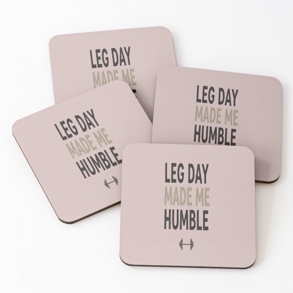 Item preview, Leg Day Made Me Humble – Workout Motivation Meme designed and sold by Divine Creations.