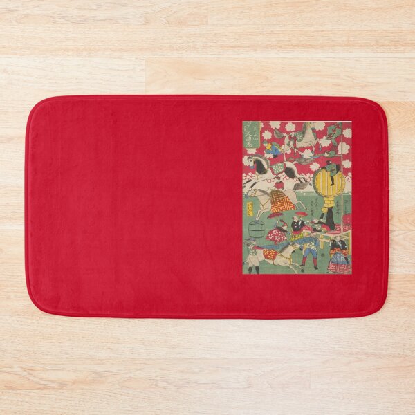 Item preview, Vintage,Ukiyo-e,Puzzle,woodblock, Japanese art, Circus by Hiroshige Utagawa and his pupil Shigemasu 1 designed and sold by VintageJapan for Japanese woodblock, Ukiyoe, Retro art and more.