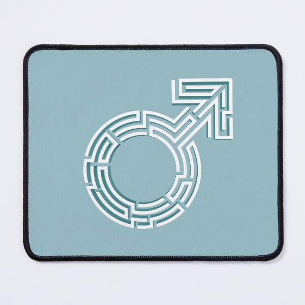 Item preview, science of complexity in men, male sign combined with maze designed and sold by NiamLab.