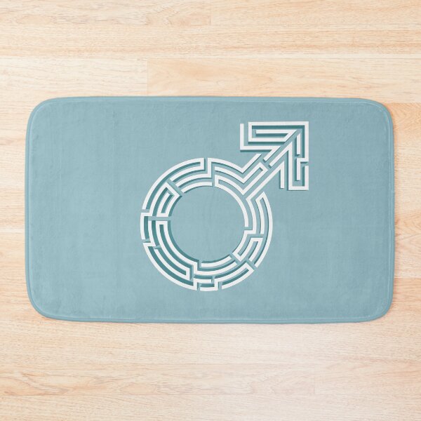 Item preview, science of complexity in men, male sign combined with maze designed and sold by NiamLab.
