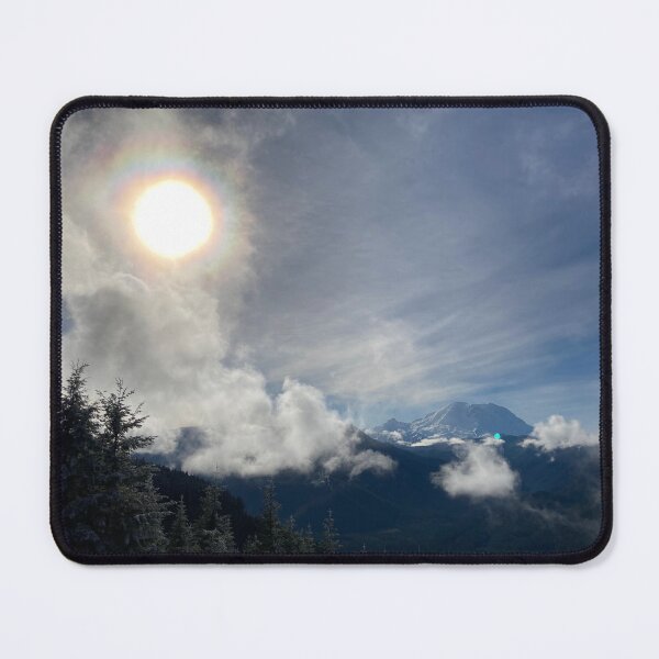 Item preview, Halo Over Rainier – Sunlit Mountain Clouds designed and sold by 3 Square Hollow Trading Post.