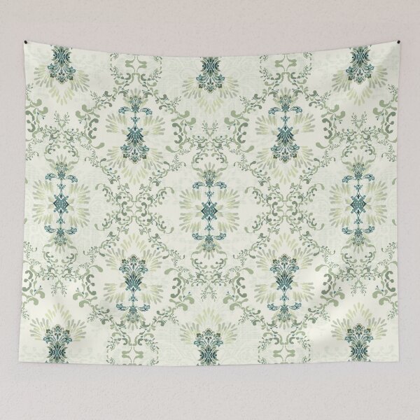 Item preview, Ikat Ethnic damask Pattern designed and sold by Natji-Arts.