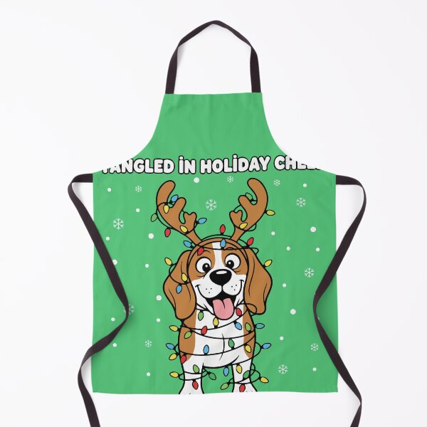Item preview, Tangled in Holiday Cheer Funny Christmas Dog designed and sold by SillyPawsStudio.