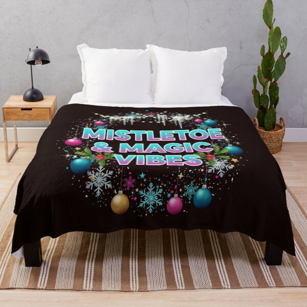 Item preview, Mistletoe & Magic Vibes, Festive Christmas Typography Design designed and sold by Aarvya Fashion Club ( A.F.C ).