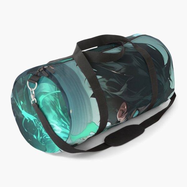Item preview, Emerald Awakening – Dark Anime Hero with Neon Energy designed and sold by Dyan4.