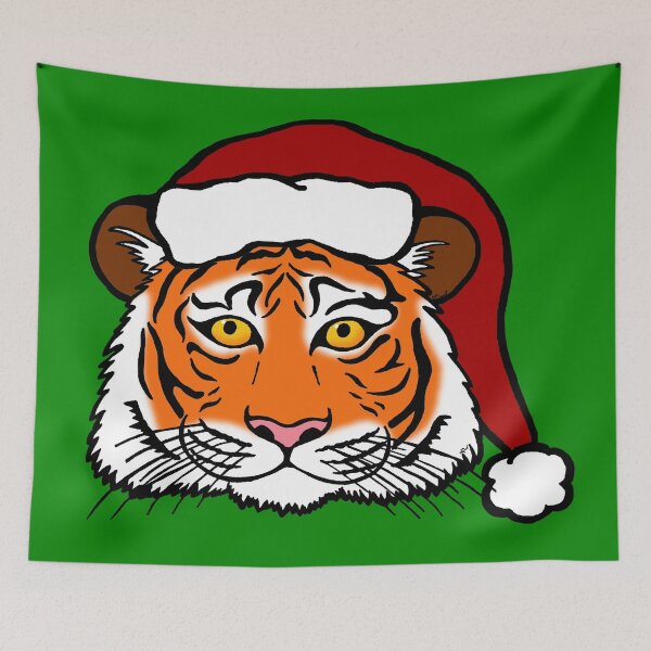 Item preview, Christmas Tiger designed and sold by sharkbait83.