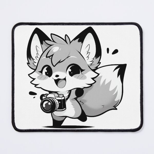 Item preview, Cute Fox With Camera designed and sold by nikkolaus.
