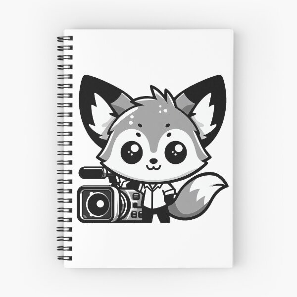 Item preview, Little Fox with Video Camera designed and sold by nikkolaus.