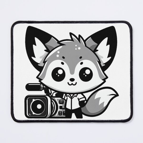Item preview, Little Fox with Video Camera designed and sold by nikkolaus.