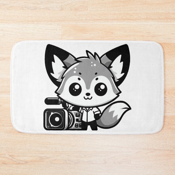 Item preview, Little Fox with Video Camera designed and sold by nikkolaus.