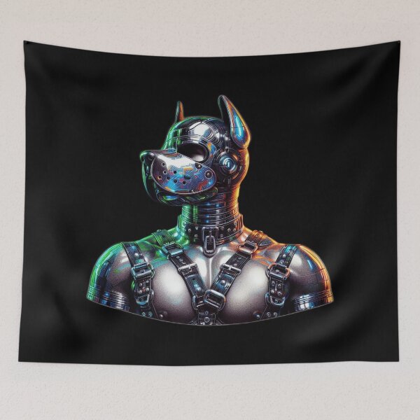 Item preview, Pup Play - CyberPup Gay Leather Bar Barcelona Pride Graphic Design designed and sold by ItsAKinkThing.