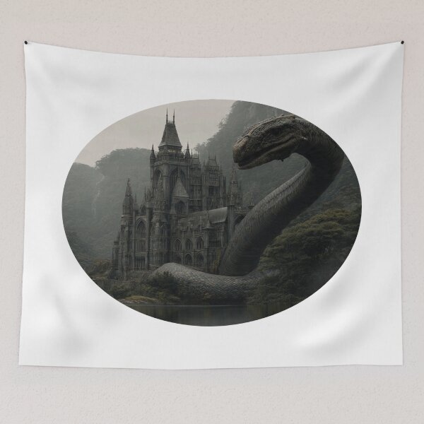 Item preview, Dark Fantasy Serpent – Gothic Castle Scene designed and sold by Anacond.
