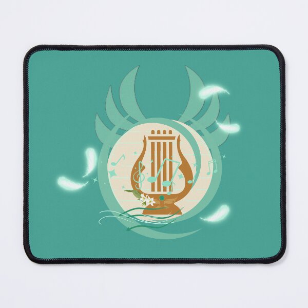 Item preview, Windsong Harp Emblem | Anemo Bard Inspired Fantasy Design designed and sold by Nawoomie.