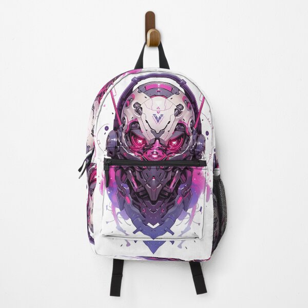 Artikelvorschau, Neon Sentinel – Cyberpunk-Mech-Helm mit pinkfarbenem Leuchten entworfen und verkauft von Dyan4.