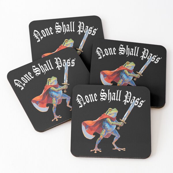 Item preview, Frog and Sword None Shall Pass designed and sold by RowanGraphics.